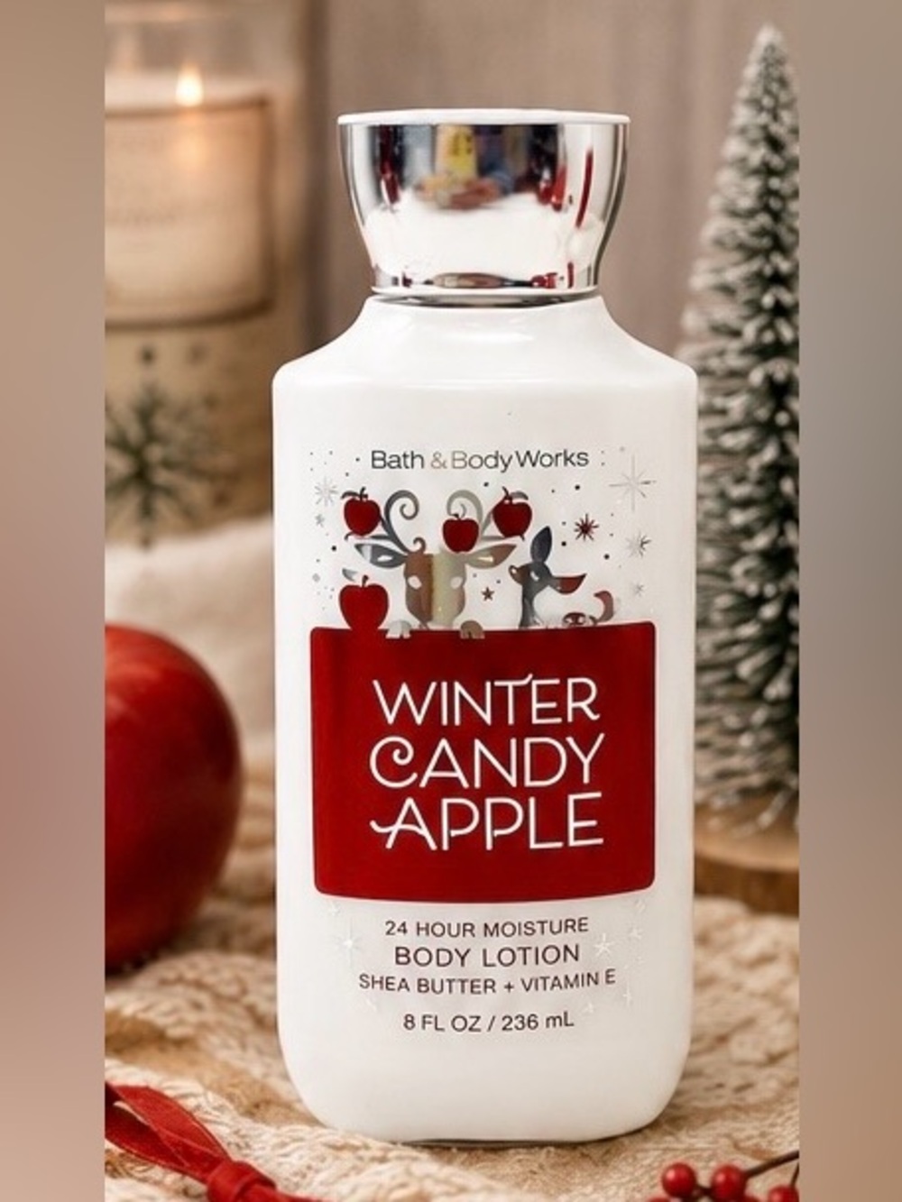 Bath & Body Works Winter Candy Apple 24-Hour Moisture Body Lotion